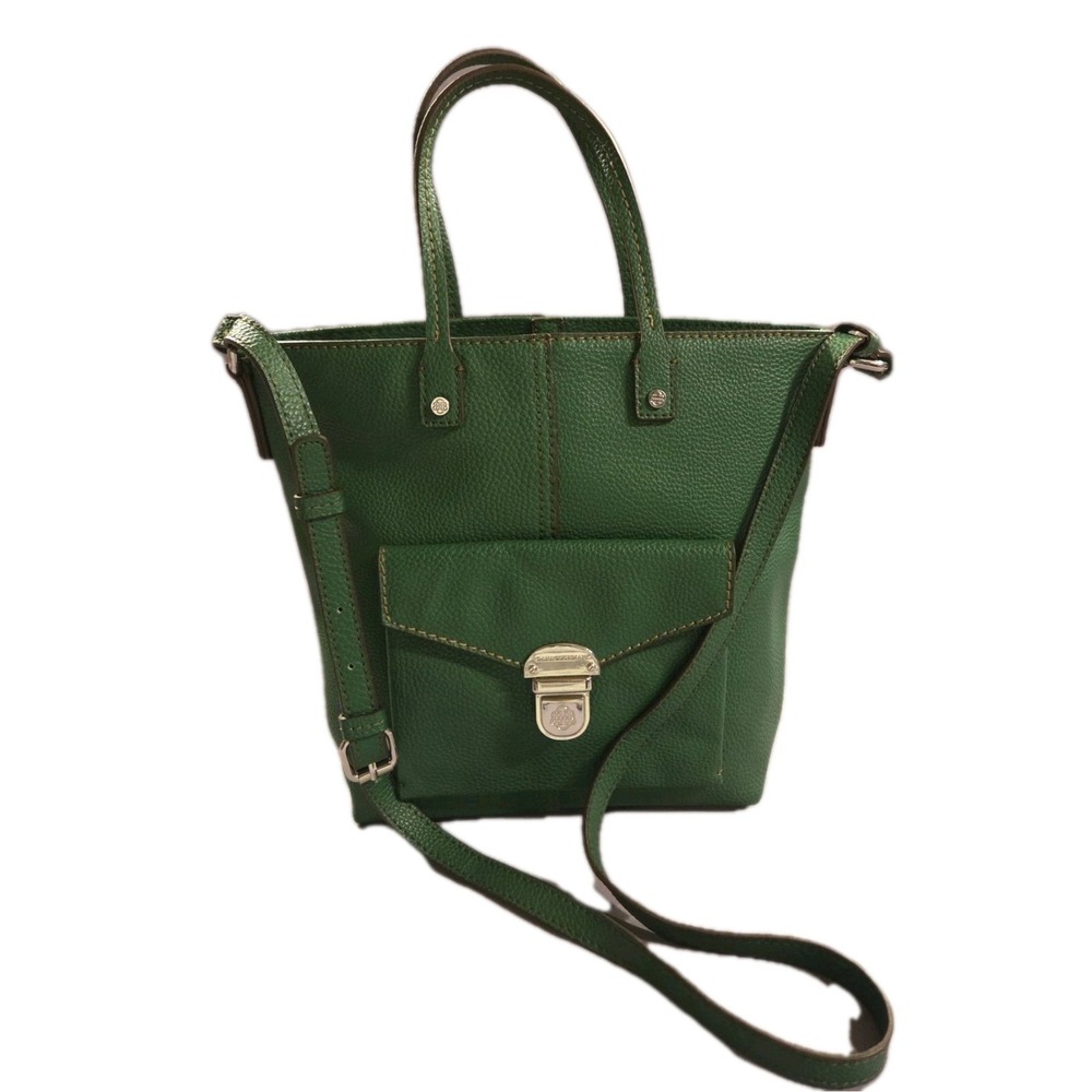 DANA BUCHMAN EMERALD GREEN Faux Leather 2 way CROSSBODY BAG PURSE